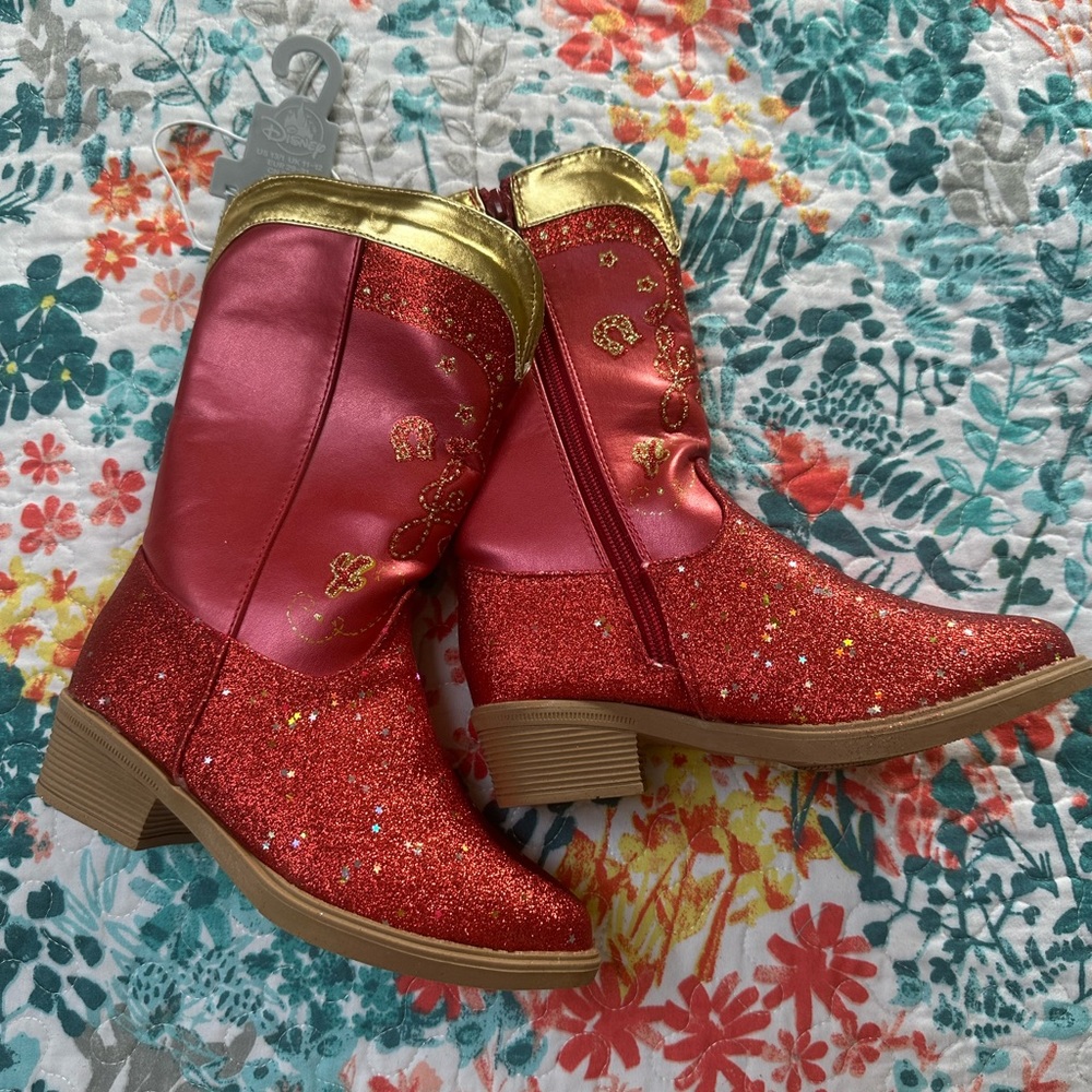 Disney Jesse Cowgirl Boots for Kids Size 13